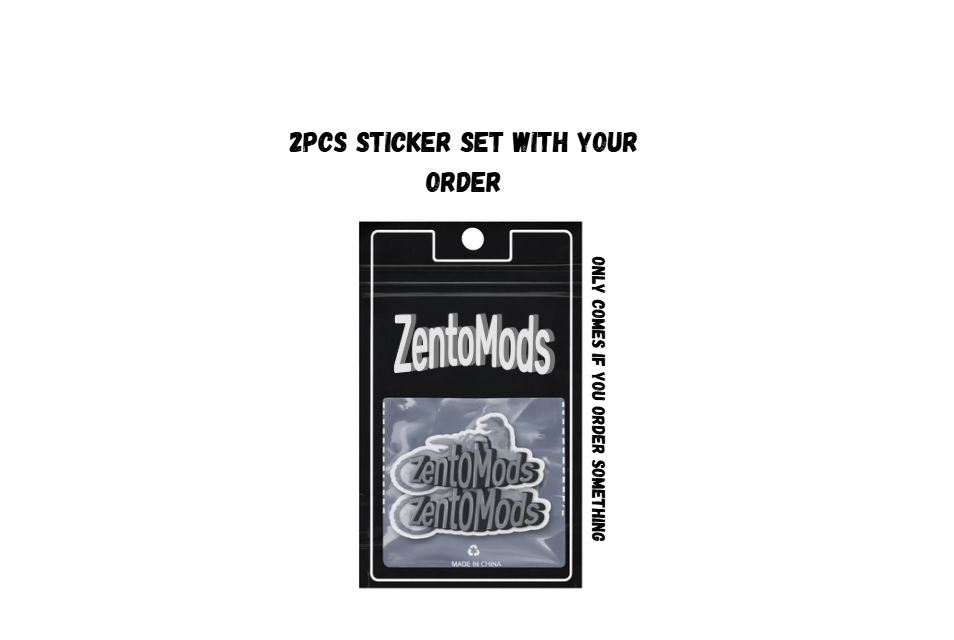2Pcs Sticker set.